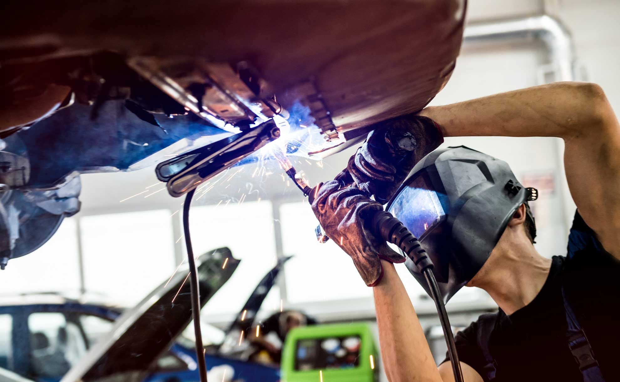 Welding repair work
